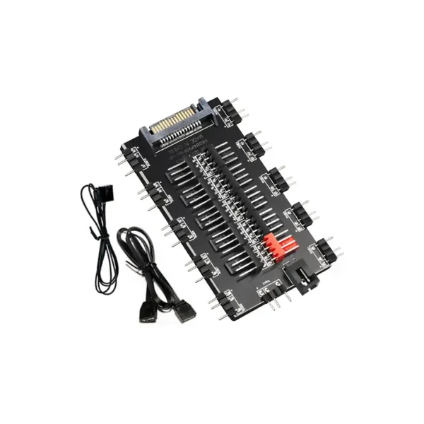 Hub PWM 4Pin y 5V 3Pin ARGB - SATA