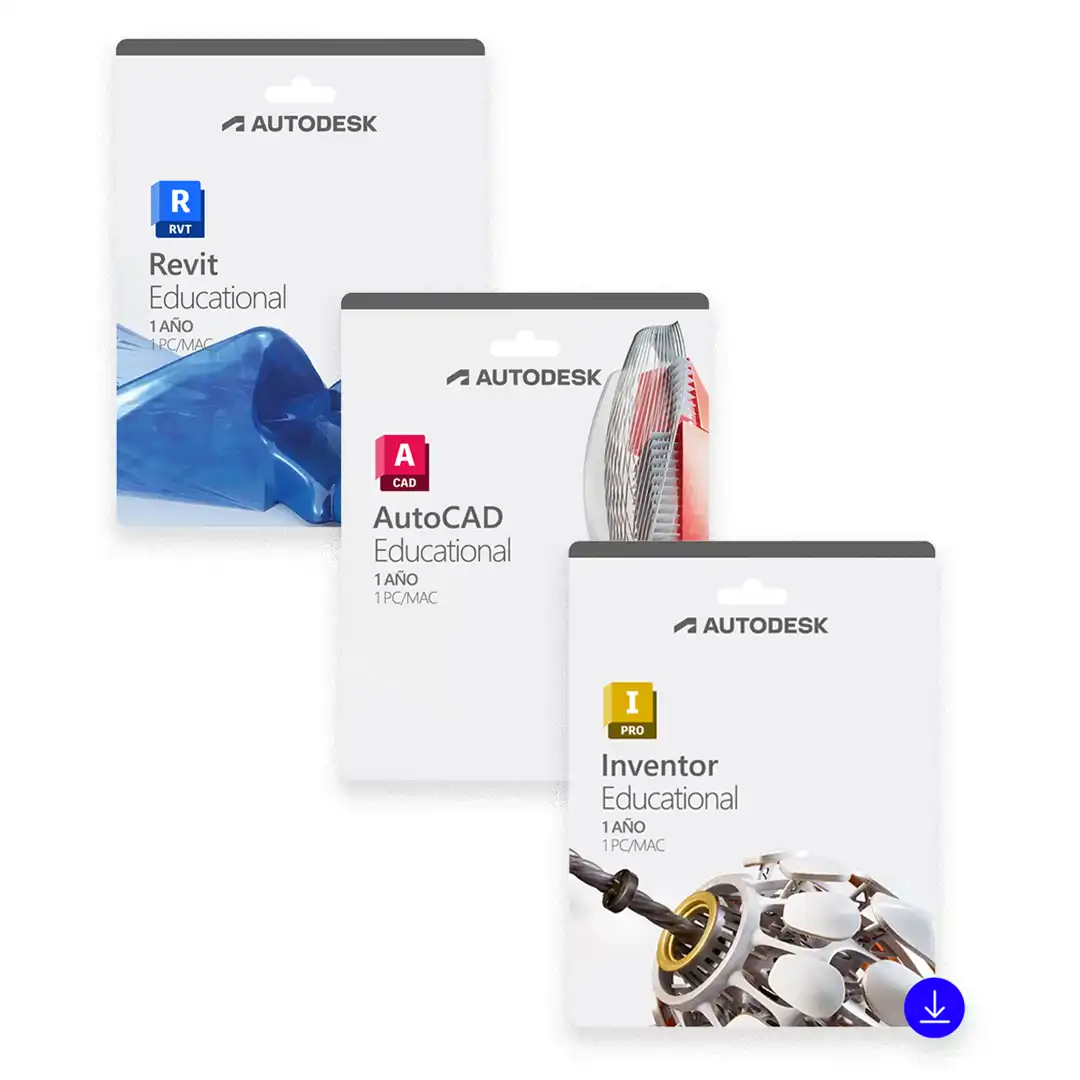 Combo Autodesk Education 1 AÑO – Windows/MAC